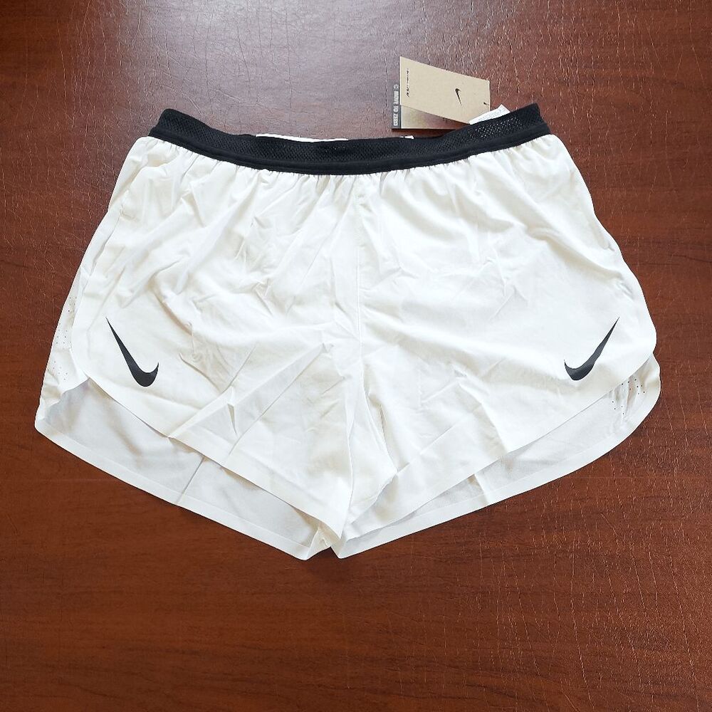 Nike Dri-Fit ADV Aeroswift 4” brief lined running shorts White FN3352-121 Medium